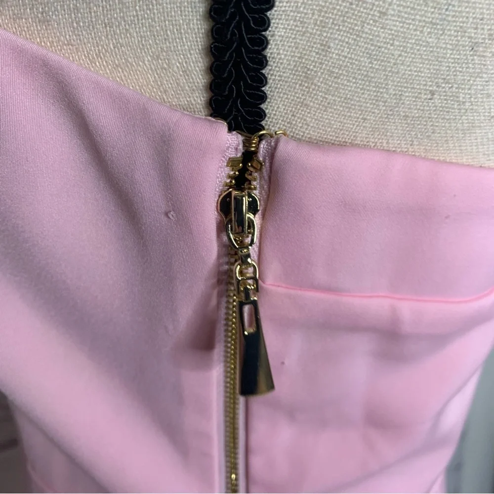 NWT NBD x Naven Mona Asymmetrical Dress in Light Lotus Pink - Picture 8 of 16